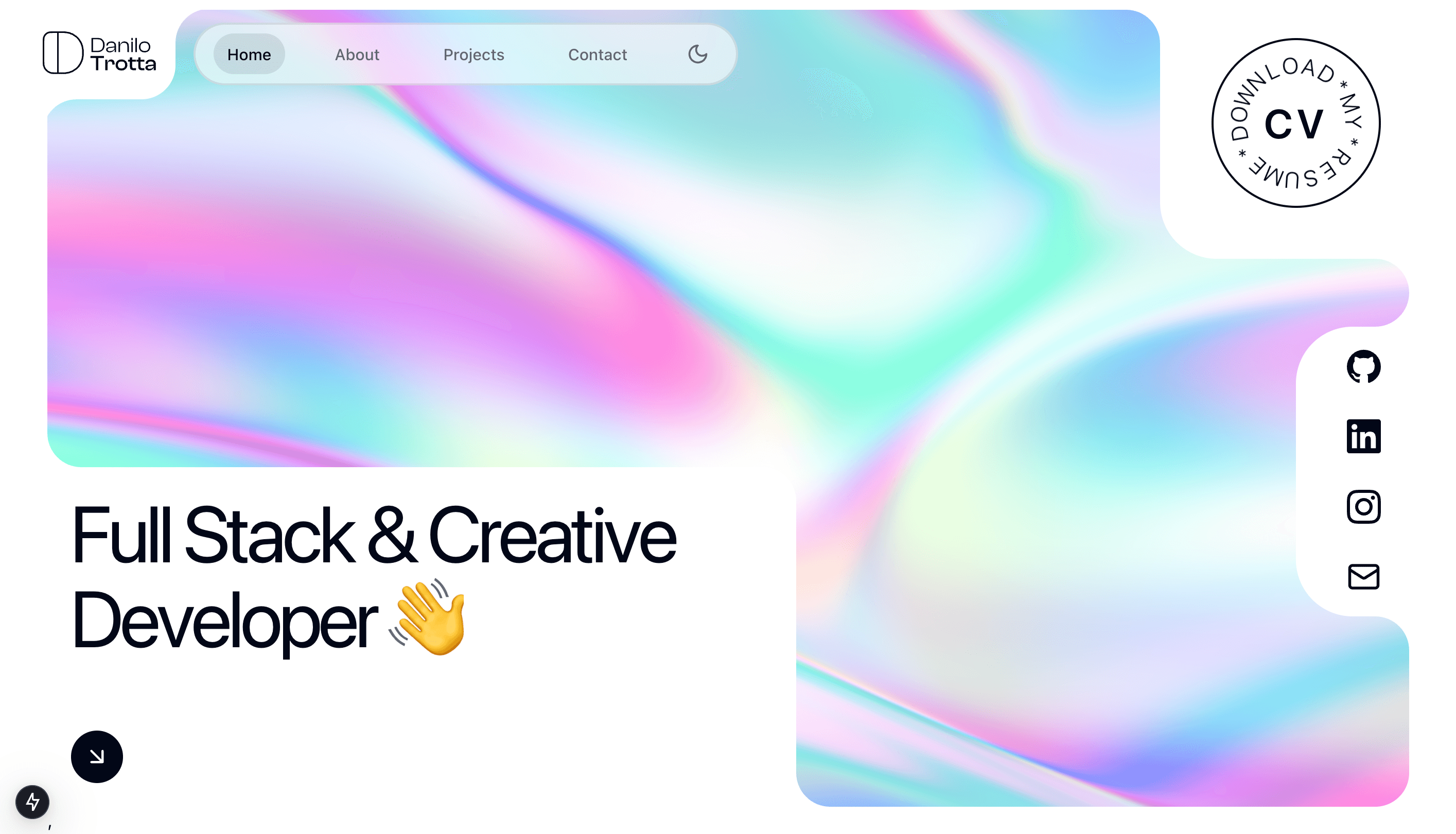 Portfolio Website screenshot